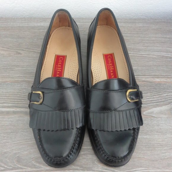 Cole Haan Other - Men's Cole Haan Black Kiltie Slip On Loafers 11D
